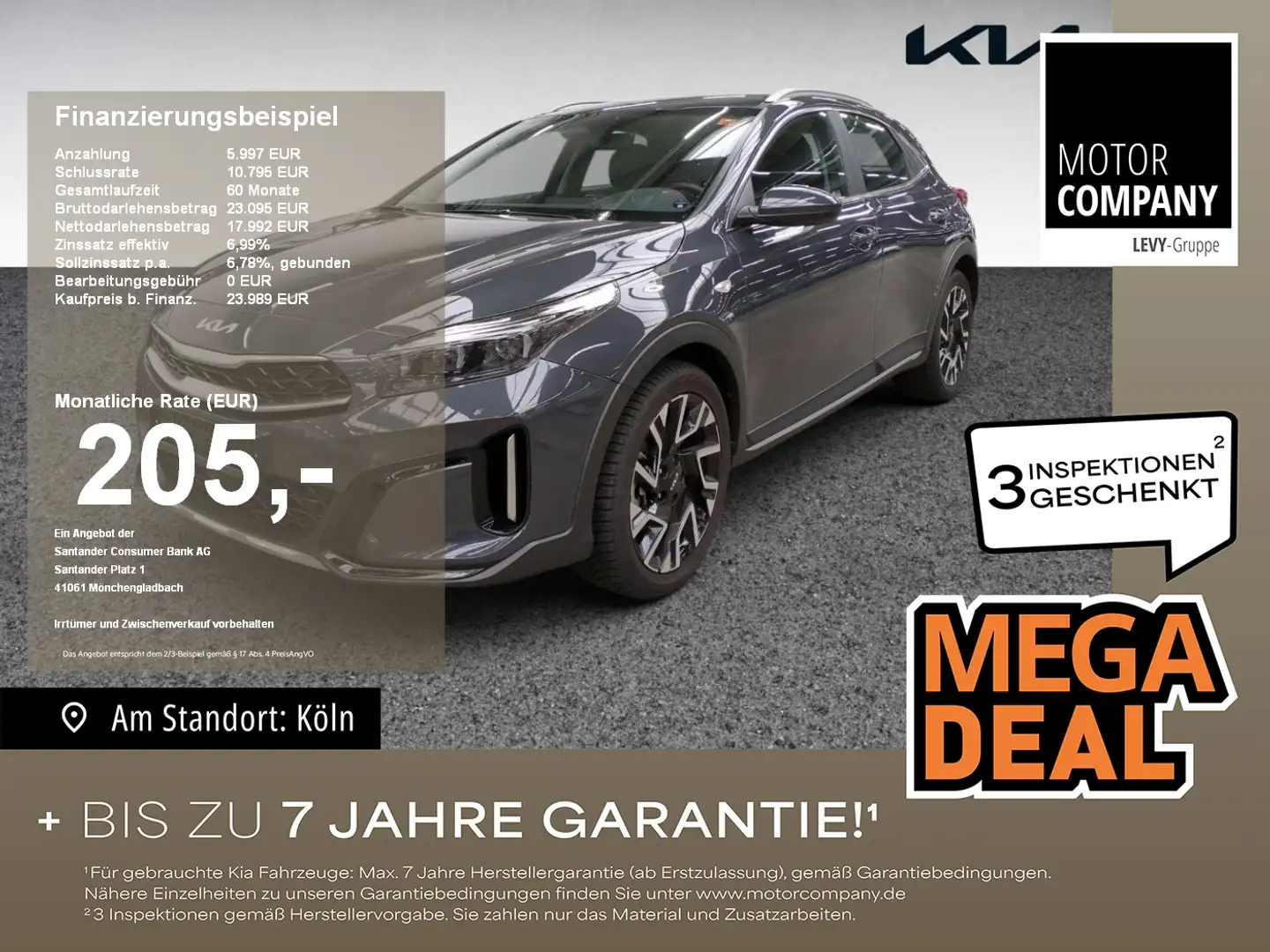 Kia XCeed 1.5 T-GDI Vision +MY25+DCT+Allwetter+Navi+R Grigio - 1
