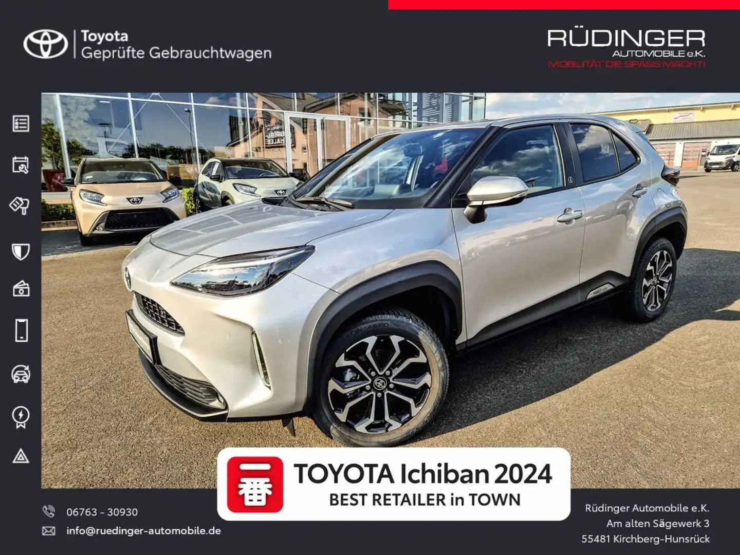 Toyota Yaris Cross Hybrid 1.5 VVT-i Team Deutschland Argent - 1