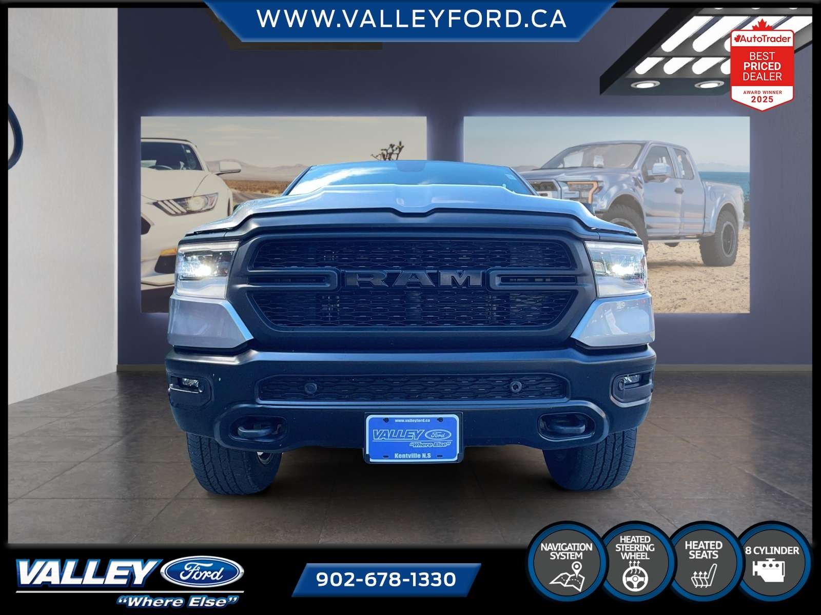 Silver 2024 RAM 1500 Pickup Truck Four-Wheel Drive Automatic