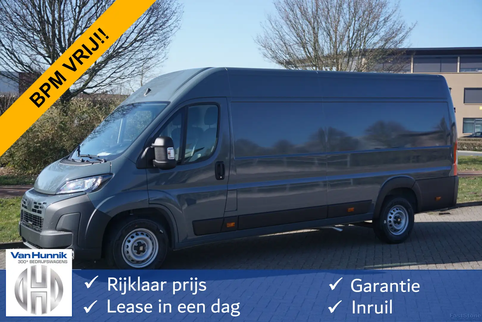 Fiat Ducato Maxi 35 2.2 180PK L4H2 EAT8 AUT BPM VRIJ!! Clima, Grijs - 1