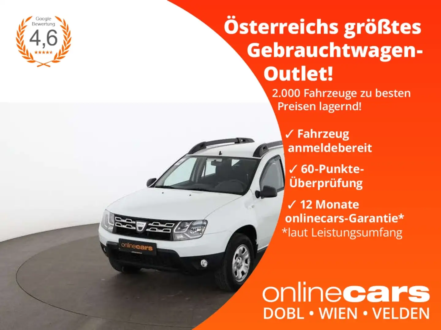 Dacia Duster dCi 110 PARKHILFE KLIMA-ANLAGE RADIO Weiß - 1