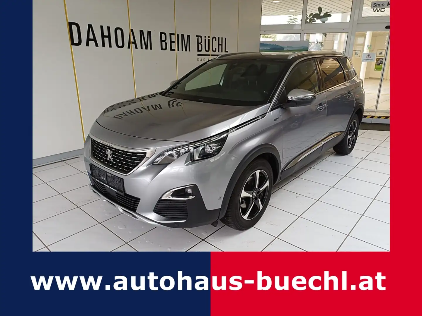 Peugeot 5008 2,0 BlueHDI 180 EAT6 GT Silber - 1