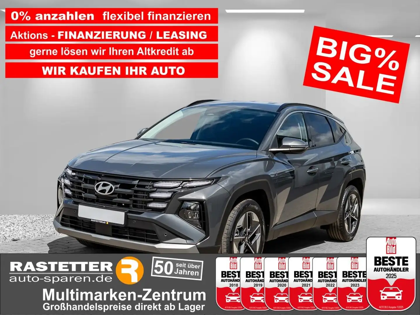 Hyundai TUCSON T-GDI 48V DCT Navi+ACC+virtCP+Kamera+SHZ+PDC+Priva Grey - 1