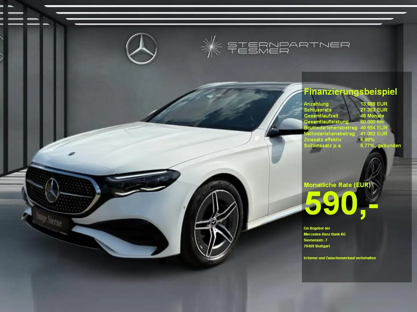 Mercedes-Benz E 300 de T AMG AHK Pano Sitzklima Distronic Bianco - 1