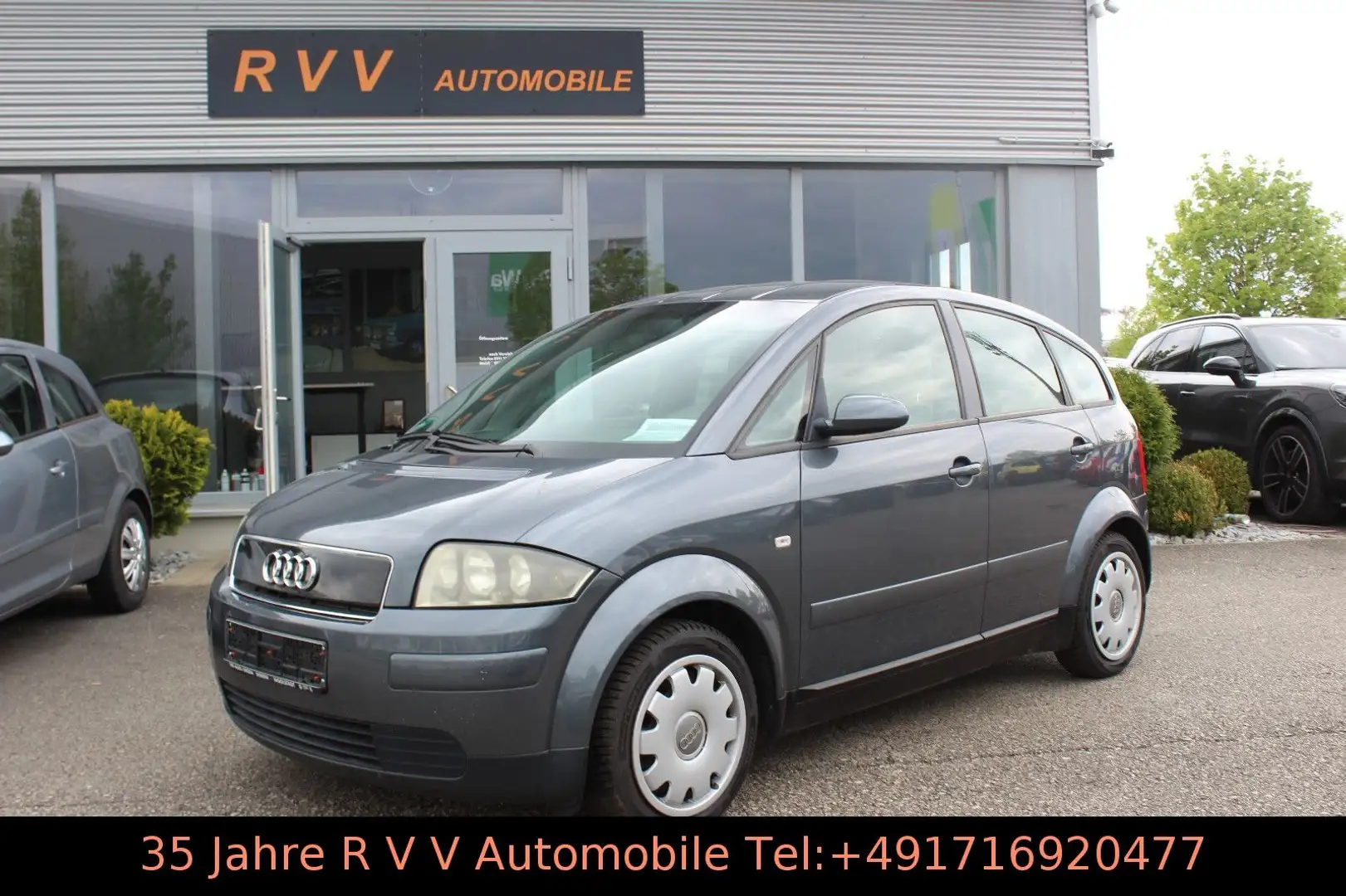 Audi A2 1.6 FSI, Klima, Einparkhilfe, TÜV neu Grau - 1