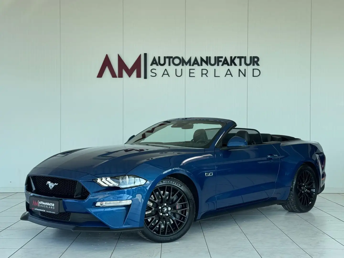 Ford Mustang GT Convertible*Hentzschel*EVO2*MagneRide Bleu - 1