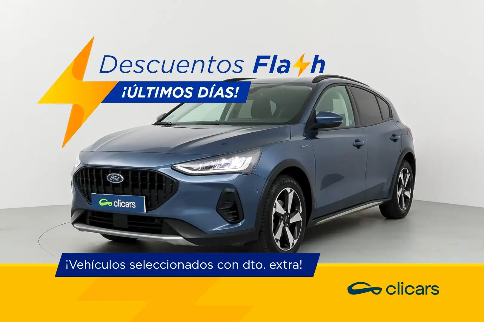 Ford Focus 1.0 Ecoboost MHEV Active X 155 Bleu - 1