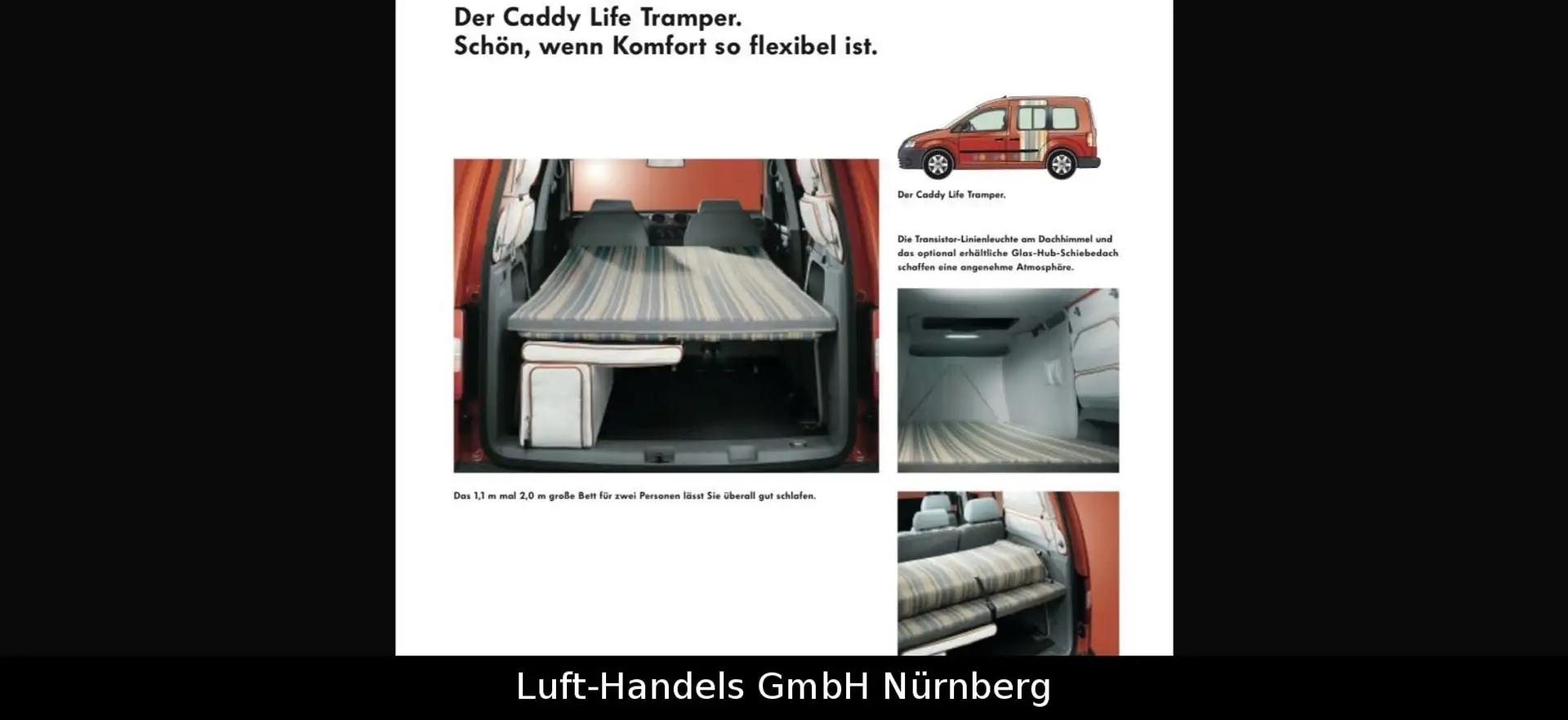 Volkswagen Caddy Life 1.9TDI Tramper Camper 5Sitzer Webasto Naranja - 2