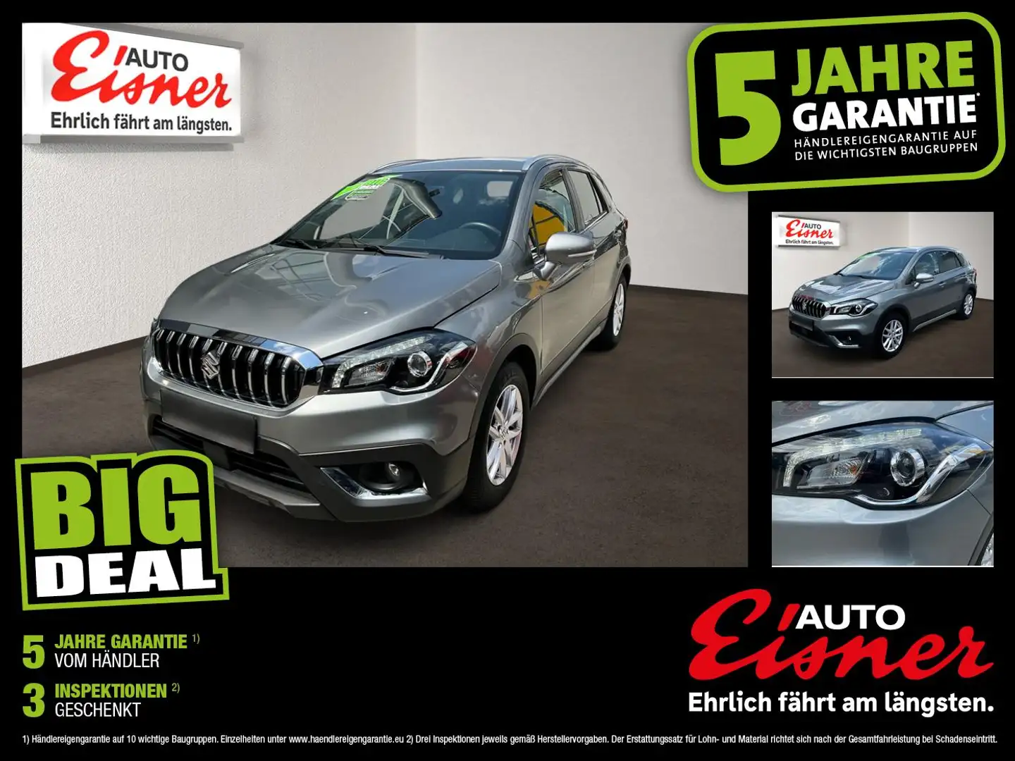 Suzuki SX4 S-Cross 1.0 Boosterjet Shine 2xKlima Kam. LM Grau - 1