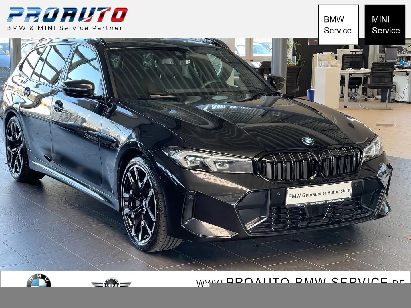 BMW 330 i Tour. xDrive M Sport AHK/HUD/PANO/360°/19 Zwart - 1