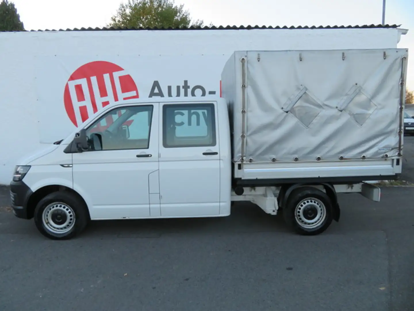 Volkswagen T6 Transporter 2.0 TDI Pritsche DoKa 4M LR Diff Blanc - 2