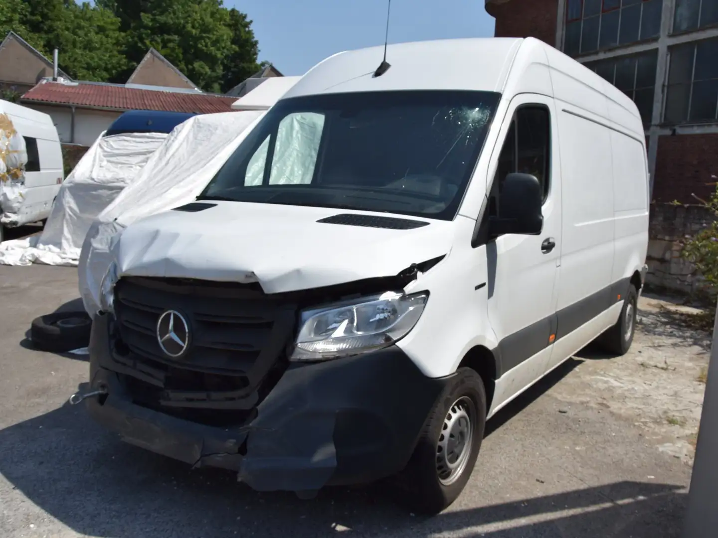 Mercedes-Benz Sprinter eSprinter 312 Hoch Lang Automatik Klima 1. Hand Wit - 1