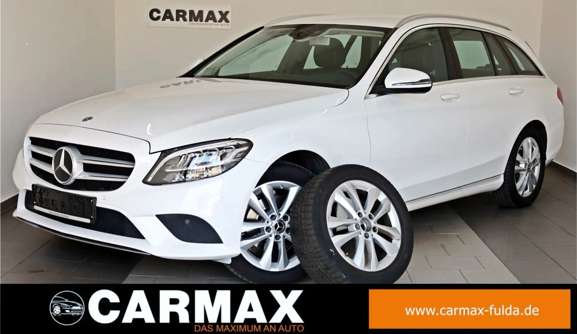 Mercedes-Benz C 200 T 4M T.Leder,Navi,LED,SH,PDC,SR+WR Weiß - 1