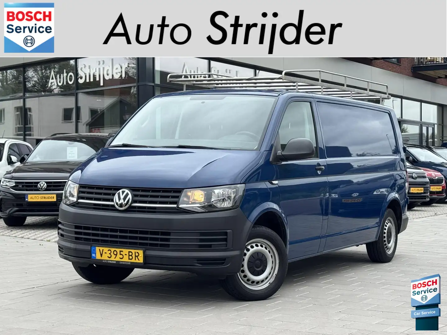 Volkswagen T6 Transporter 2.0 TDI L2H1 RVS imperiaal / trekhaak Blauw - 1