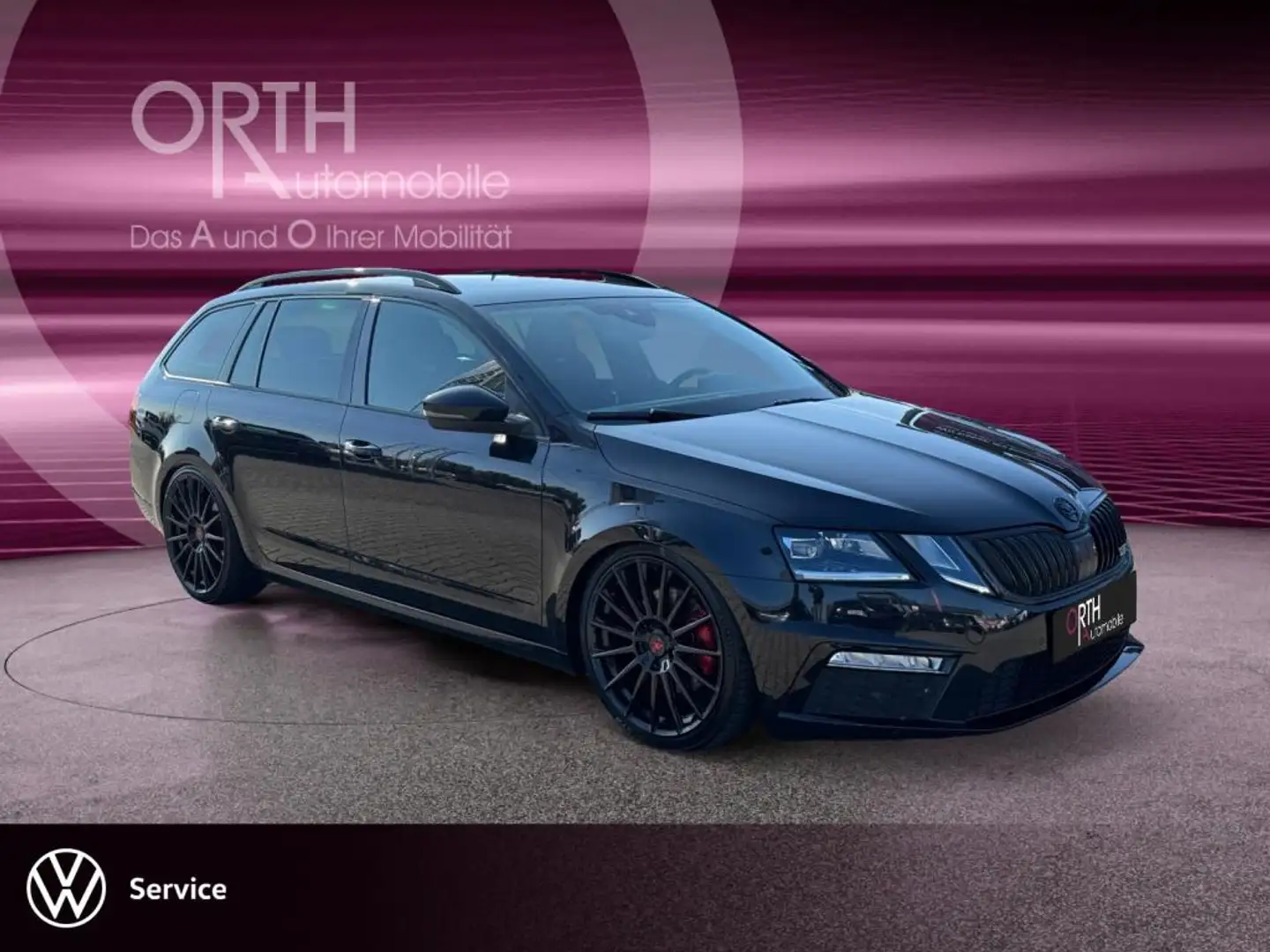 Skoda Octavia Combi 2.0 TDI RS NAVI LED AHK ST-HZG LM Schwarz - 2