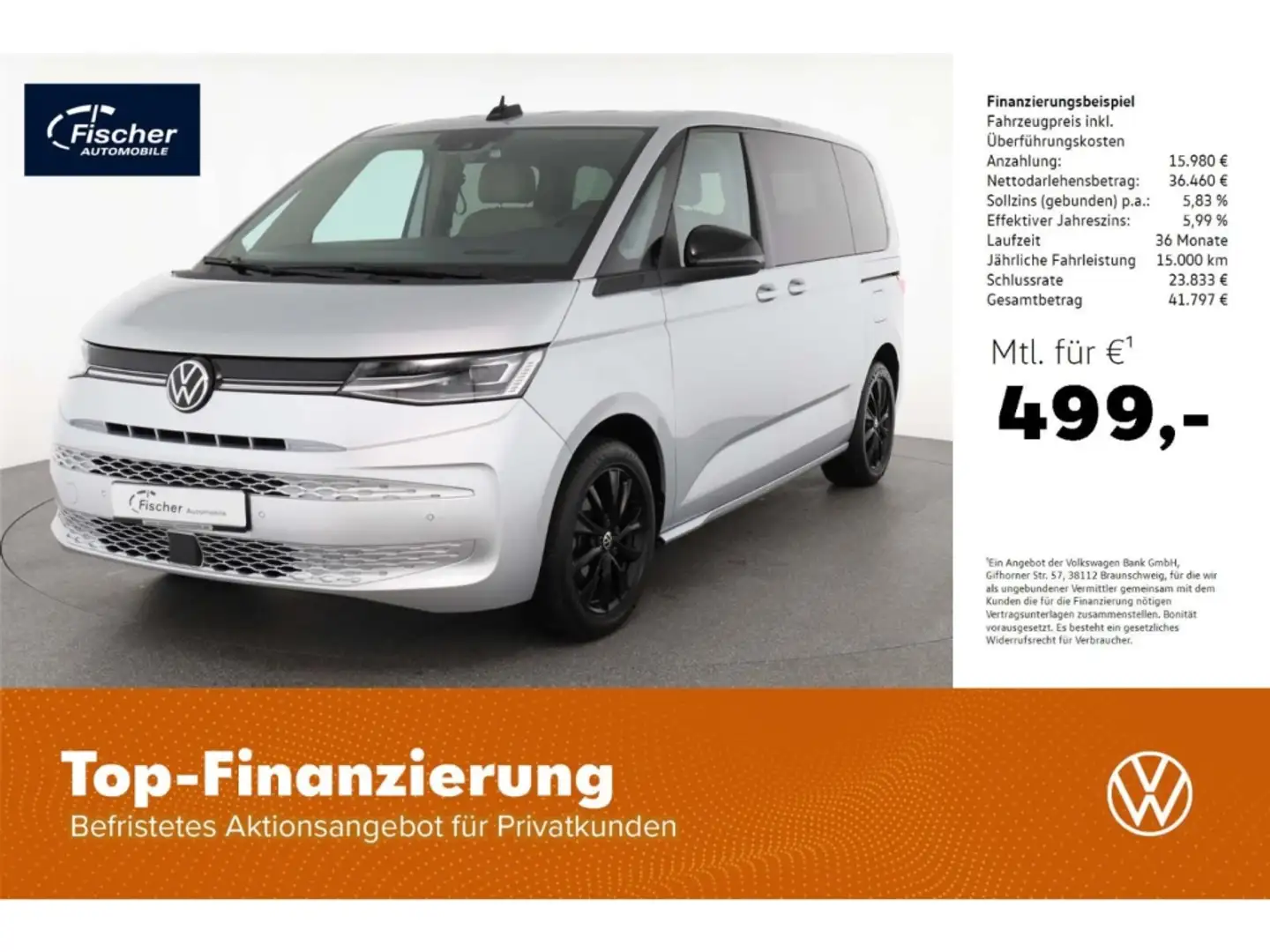 Volkswagen T7 Multivan KÜ 2.0 TDI Silber - 1