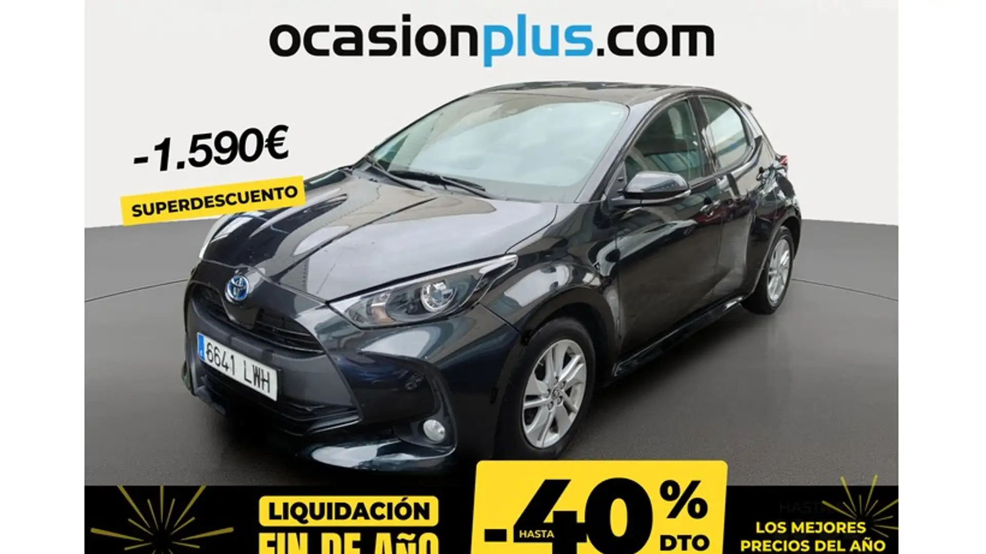 Toyota Yaris 120H 1.5 Active Tech Noir - 1