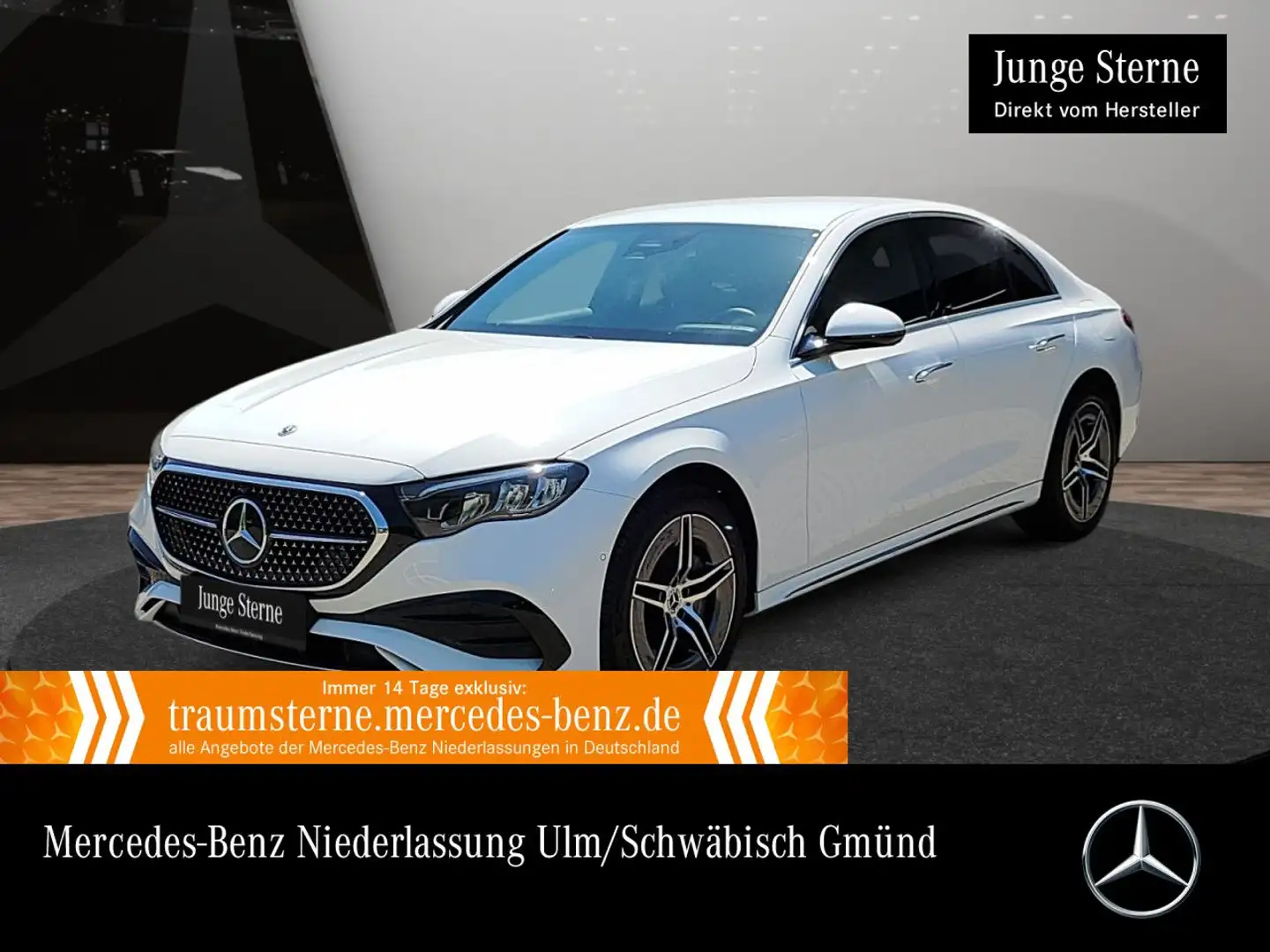 Mercedes-Benz E 300 de 4M AMG Distr. LED Kamera Spurhalt-Ass PTS Blanc - 1