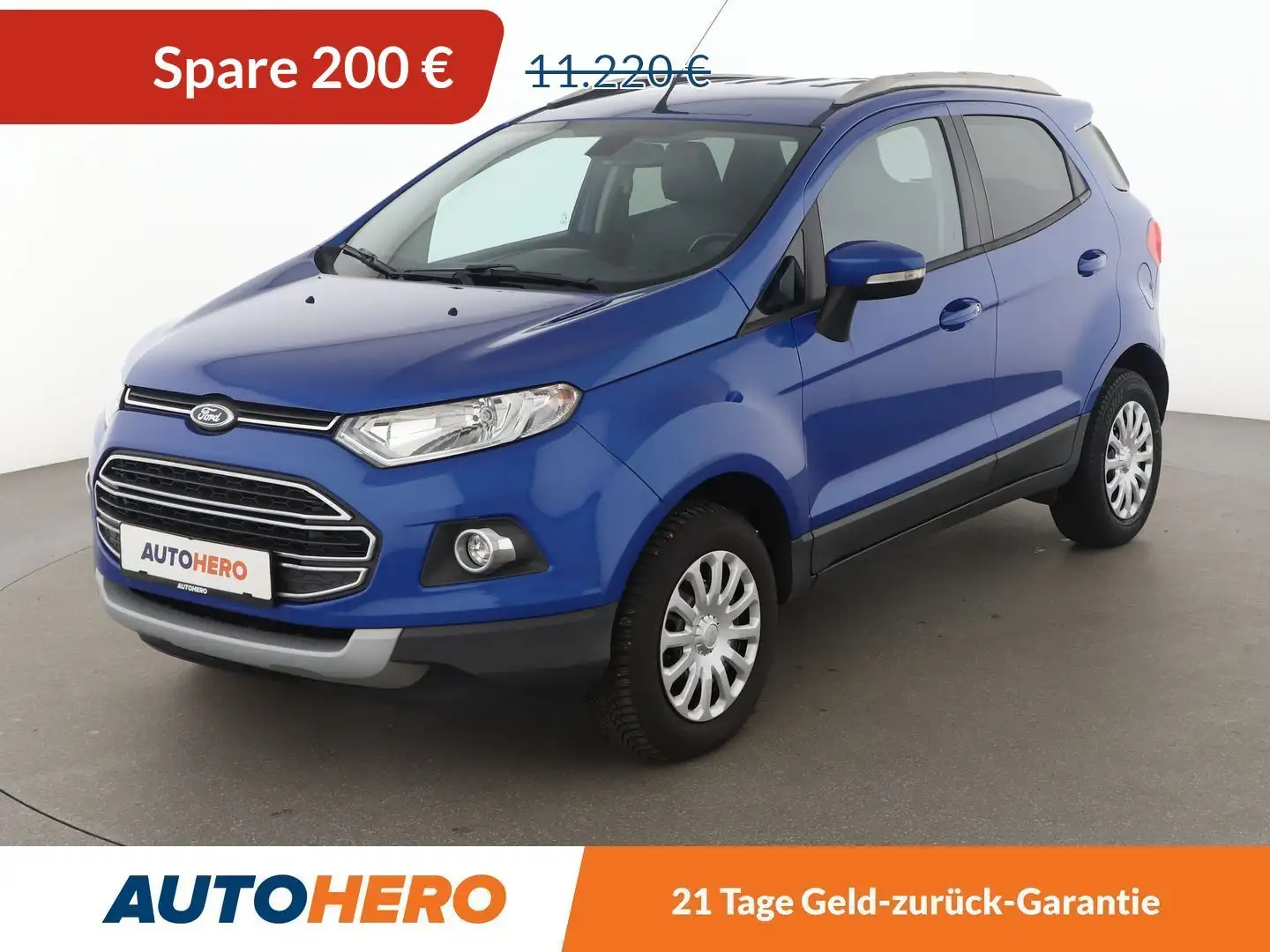 Ford EcoSport 1.5 Ti-VCT Titanium Aut.*PDC*SHZ*AHK*KLIMA* Blau - 1