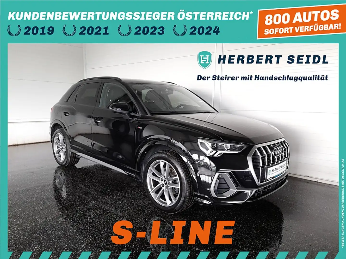 Audi Q3 S-LINE 35 TDI quattro S-tr. *19 ZOLL / VOLL-LED... Schwarz - 1