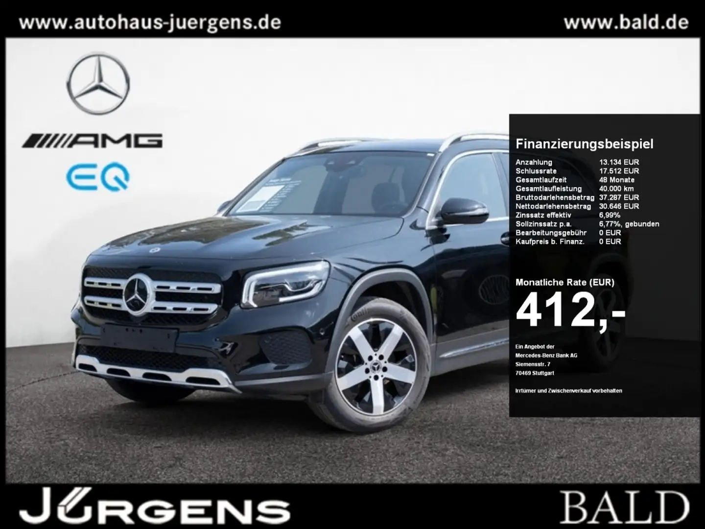 Mercedes-Benz GLB 220 d Progressive/LED/Pano/Stdhz/AHK/Distr Noir - 1