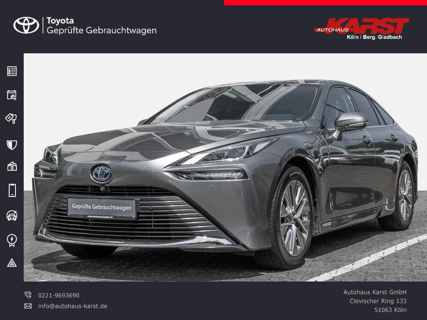 Toyota Mirai Brennstoffzelle Executive Leder JBL 360° Gümüş rengi - 1