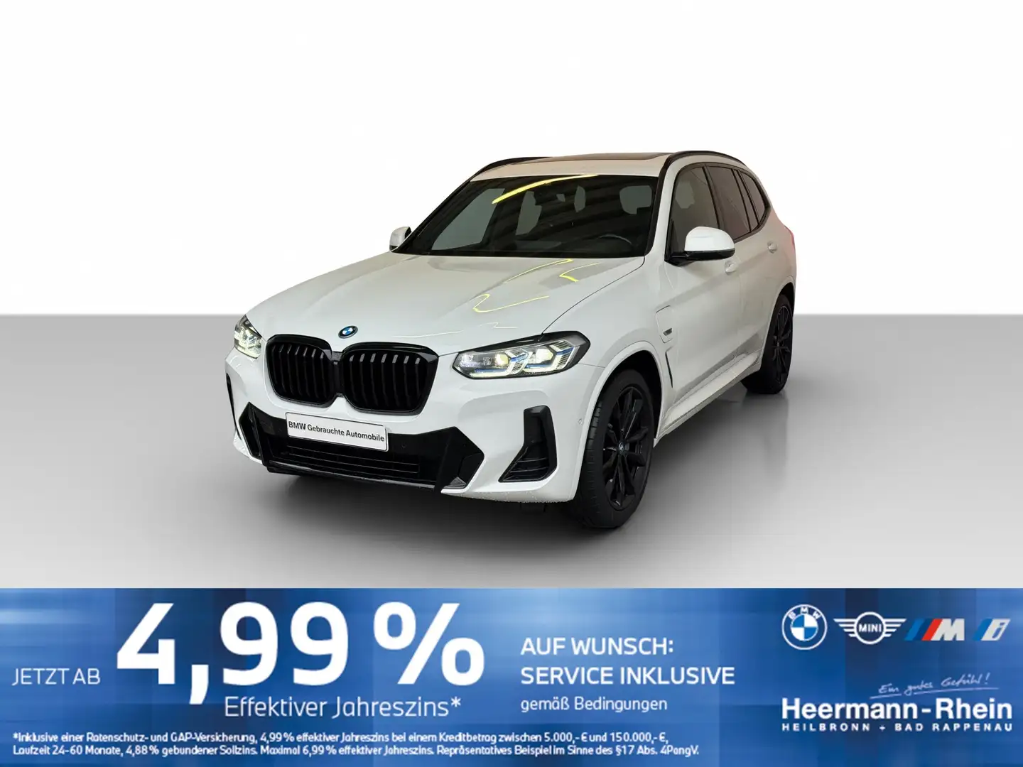 BMW X3 xDrive30e M Sport LiveCock.HUD.GSD.DriveAss. Blanc - 2