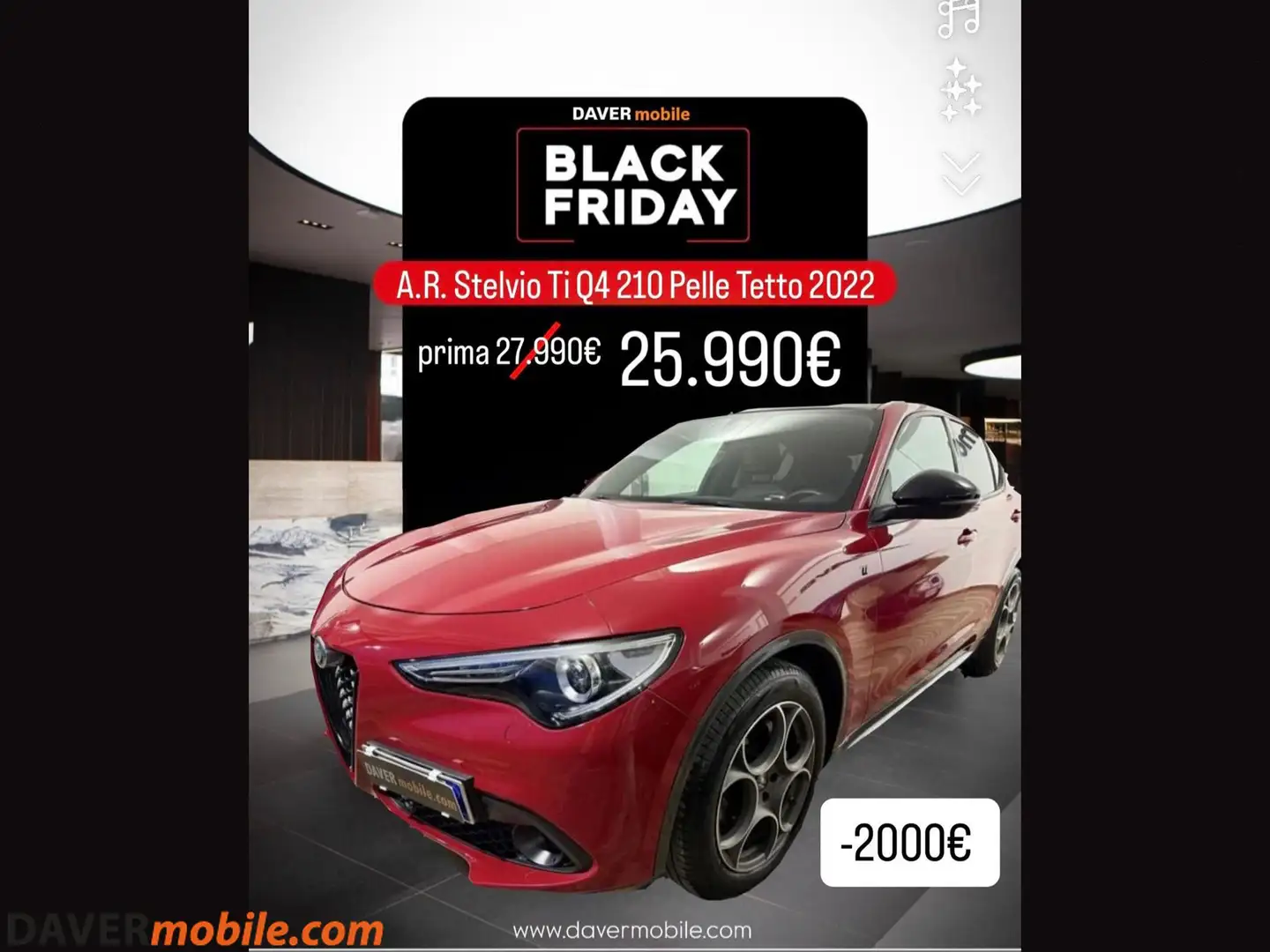 Alfa Romeo Stelvio Stelvio 2.2 Turbodiesel 210 CV AT8 Q4 Veloce Tì Rosso - 1