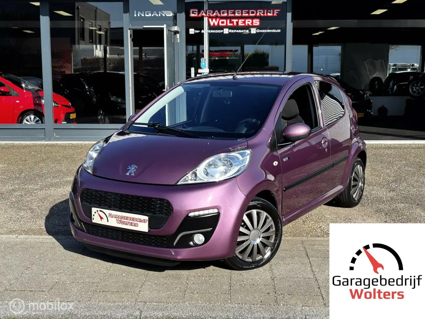Peugeot 107 1.0 Envy Airco metaal kleur nieuwstaat 5drs Mauve - 1