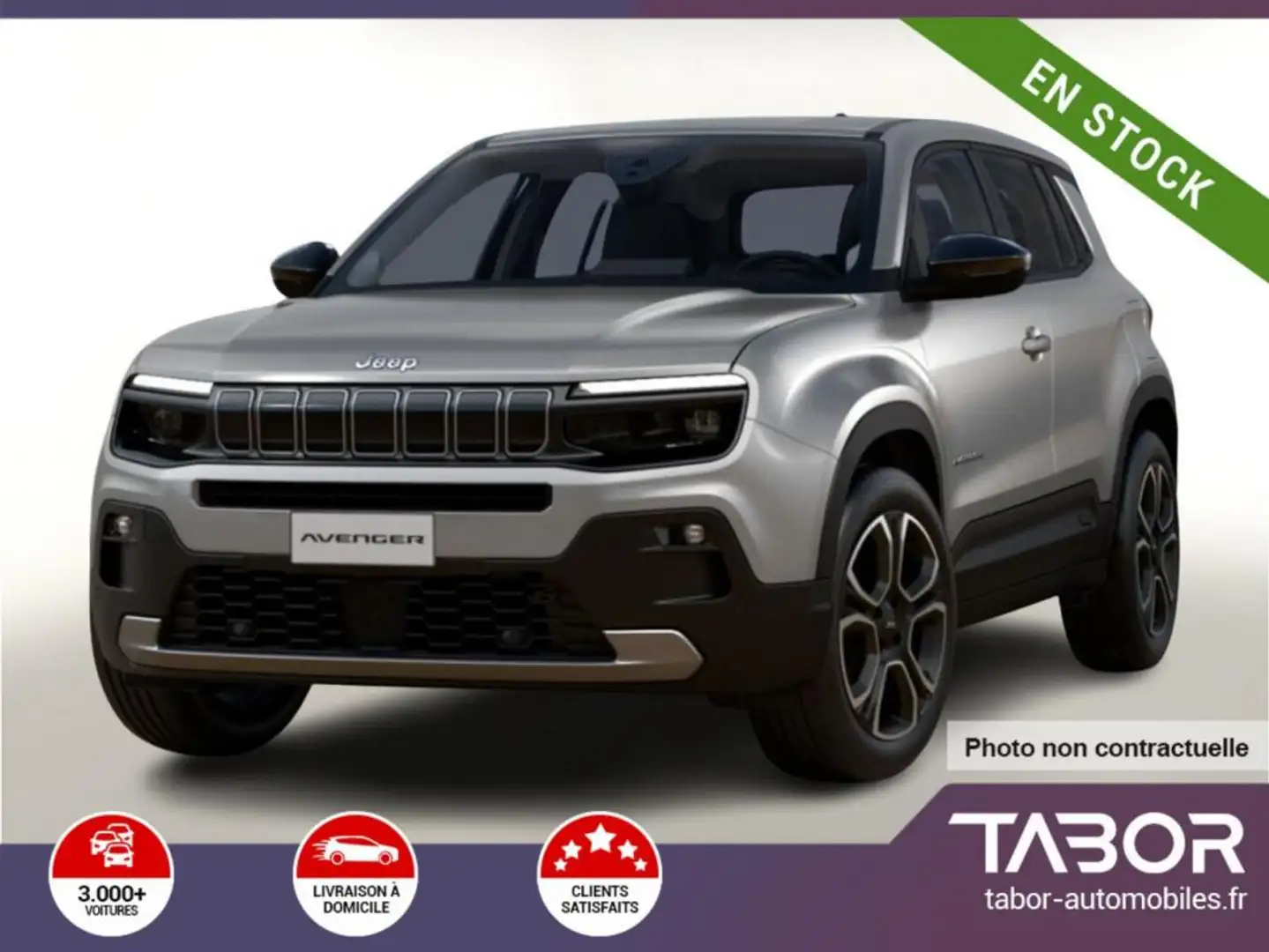 Jeep Avenger 1.2 MHEV 100 DCT Summit Pano cuir Gris - 1