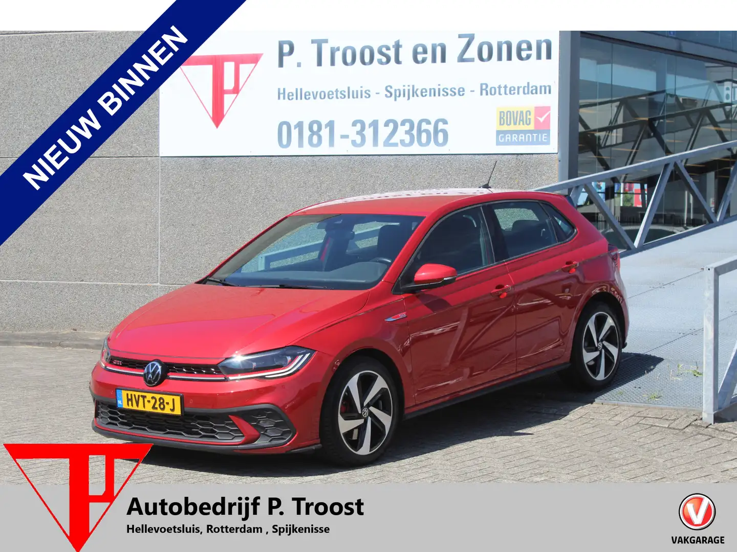 Volkswagen Polo GTI 2.0 TSI Navigatie/Virtual cockpit/Parkeersensoren Rood - 1