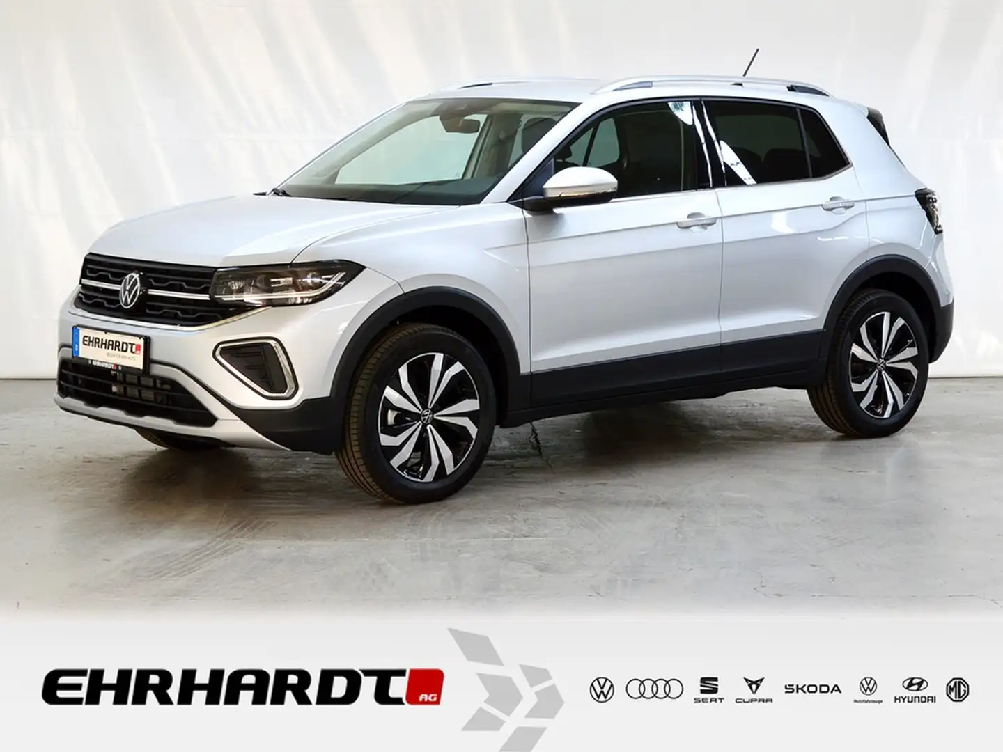 Volkswagen T-Cross 1.0 TSI Style AHK*IQ-LIGHT*APP-CONNECT*ACC*PDC*... Silber - 1
