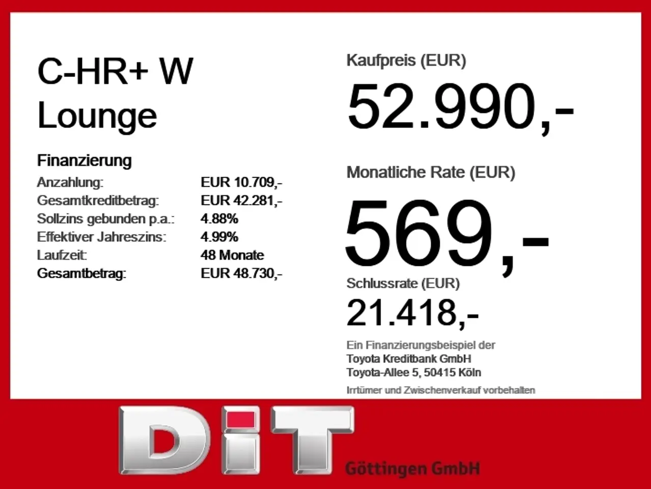 Toyota C-HR + W Lounge ACC+LED+Navi+Pano+SD+SHZ+2xKlima 3