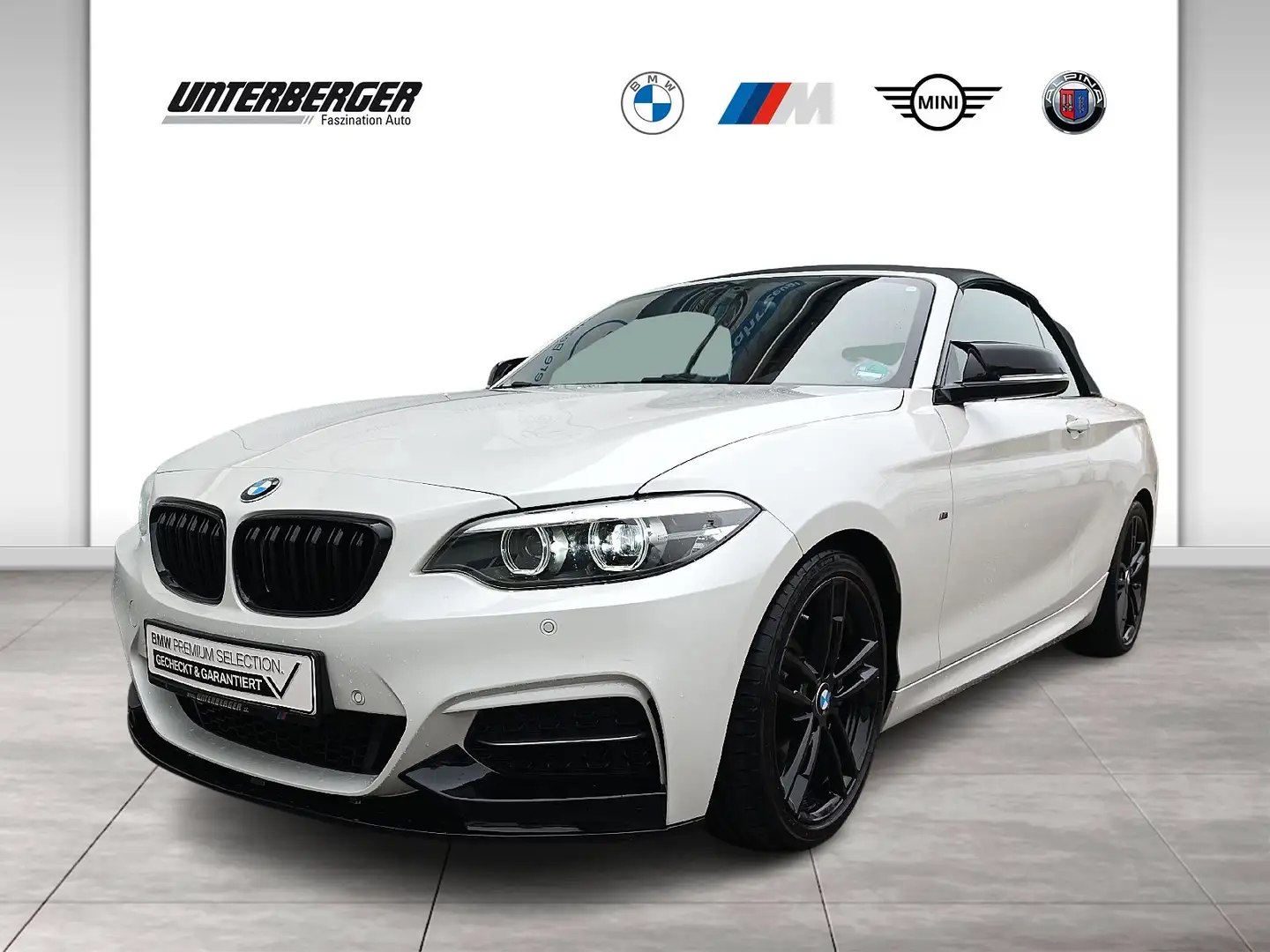BMW 240 M240i Cabrio LED SHZ Hifi Navi SHZ 18" Tempo Leder Weiß - 1