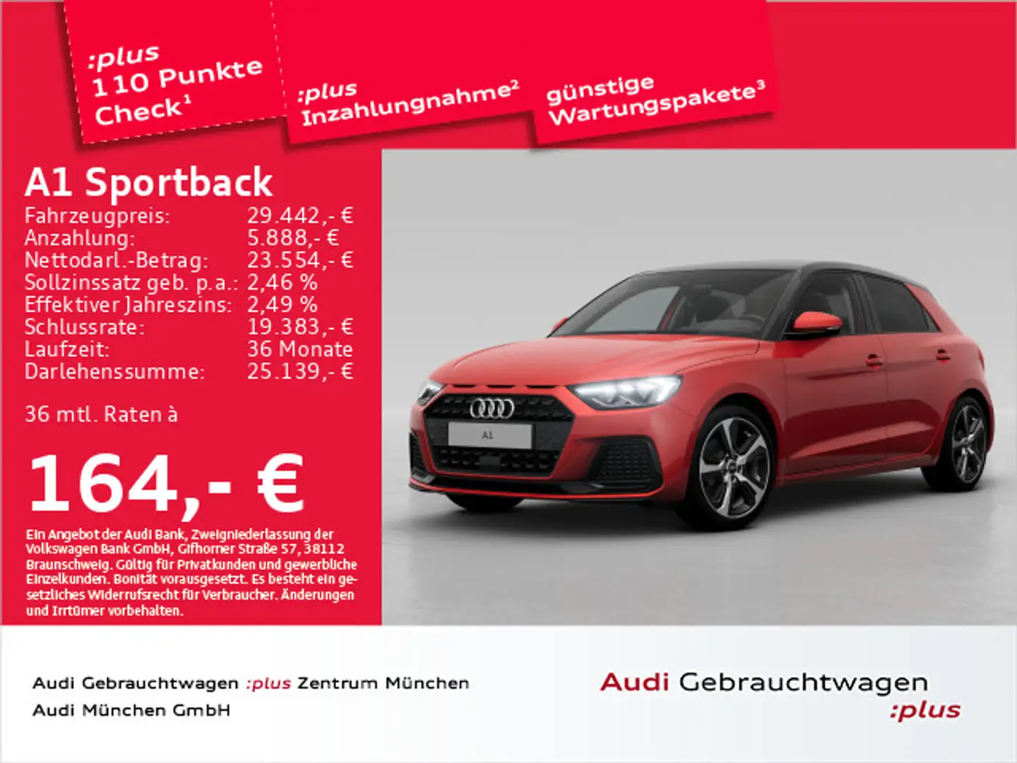 Audi A1 35 TFSI S tronic advanced ACC/Virtu Rot - 1