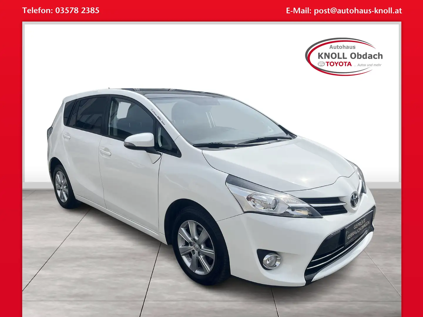 Toyota Verso 1,6 D-4D 110Active Blanc - 1