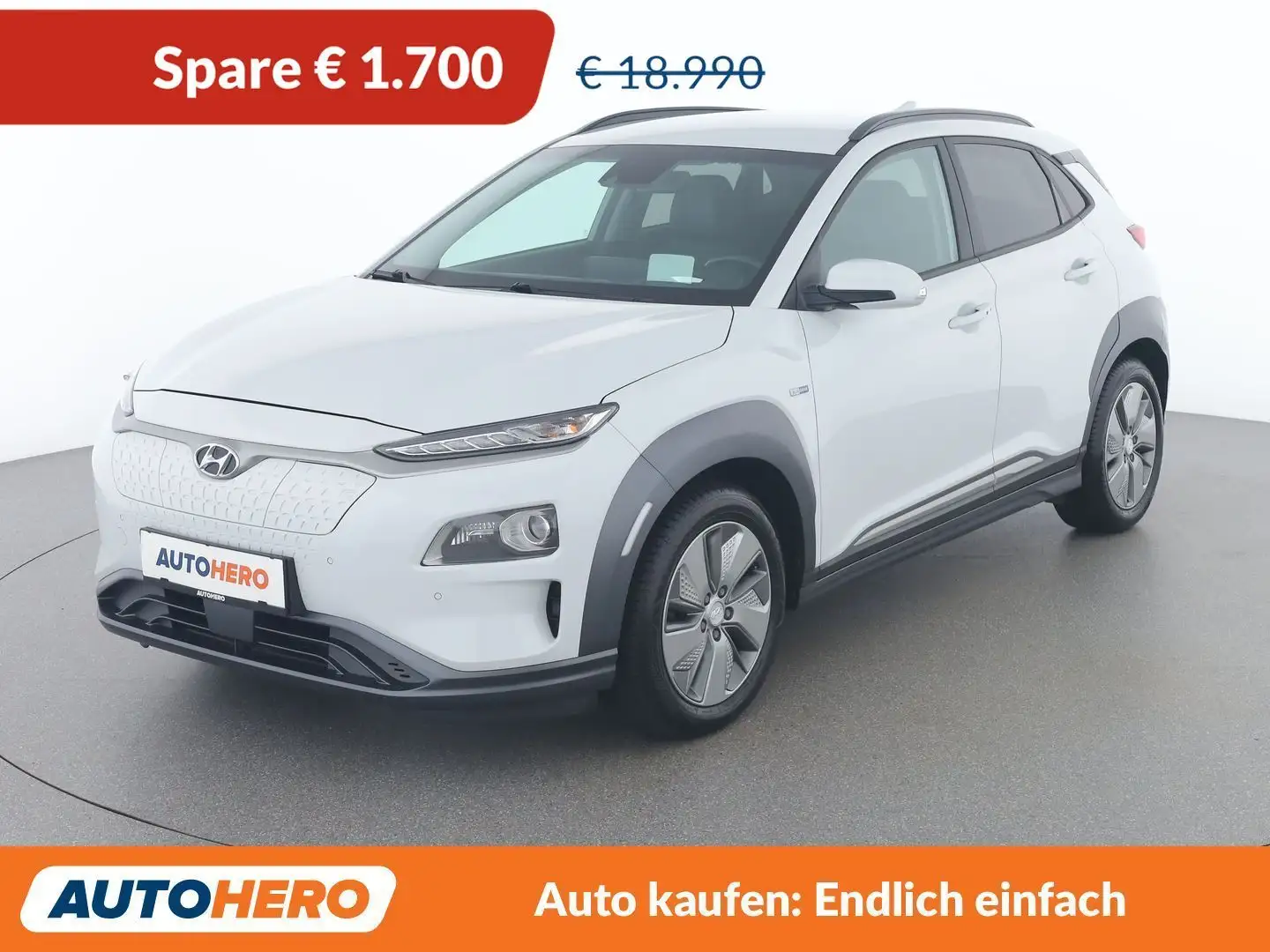 Hyundai KONA electric drive 150 kW LEVEL 5 2WD Weiß - 1