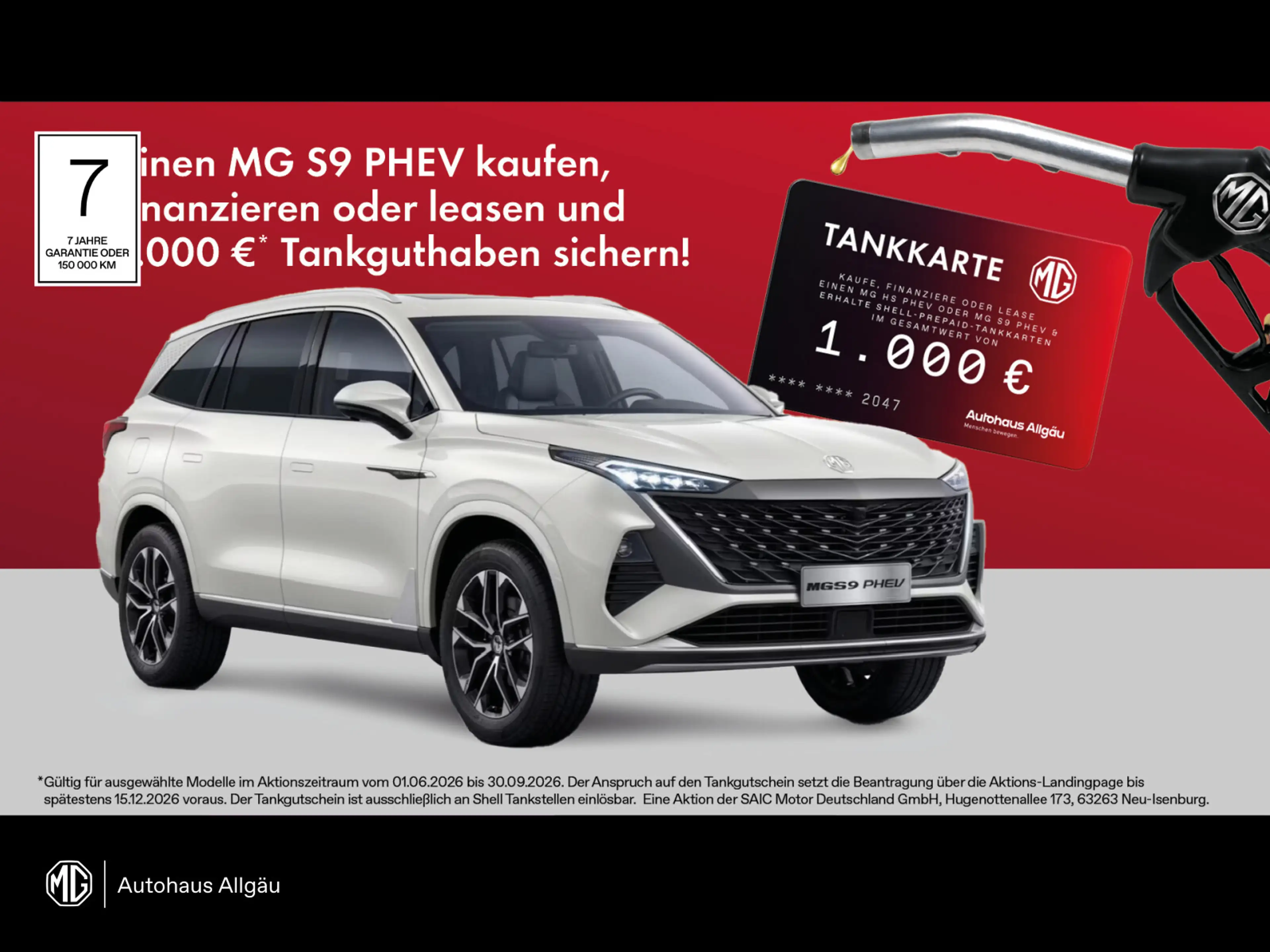 MG MGS9 S9 PHEV PREM inkl. Transportkosten+Auslieferpaket