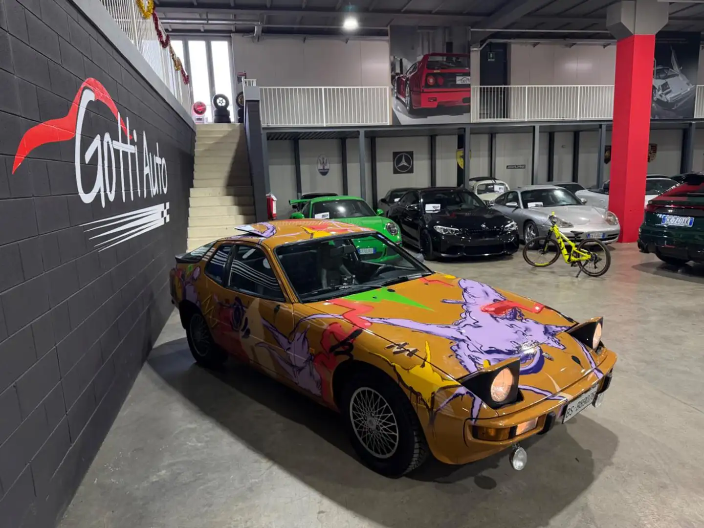 Porsche 924 DIPINTA A MANO DA STEFANO ADAMO Orange - 2