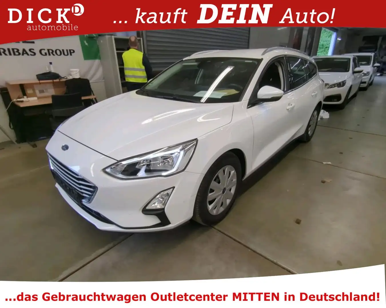 Ford Focus T C&C 1.0EB NAVI/TEMP/DAB/PDC/KLIMA/CARPLA Weiß - 1