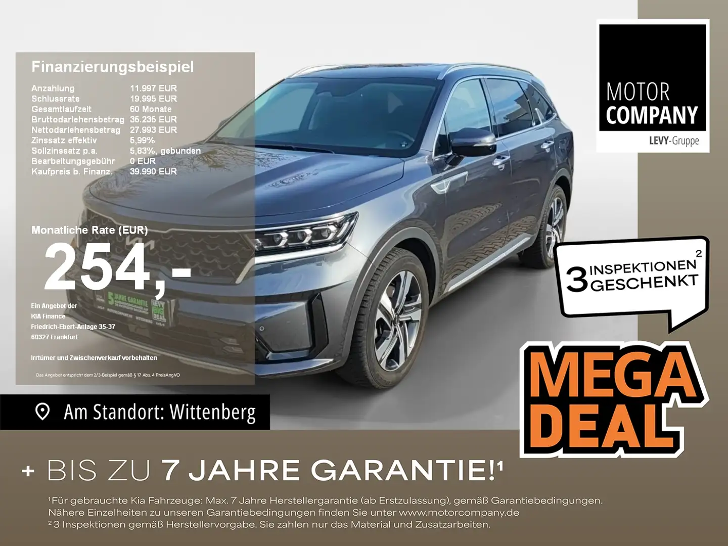 Kia Sorento 2.2 CRDi Spirit 7-Sitzer*LED*DAB*Kamera* Grijs - 1