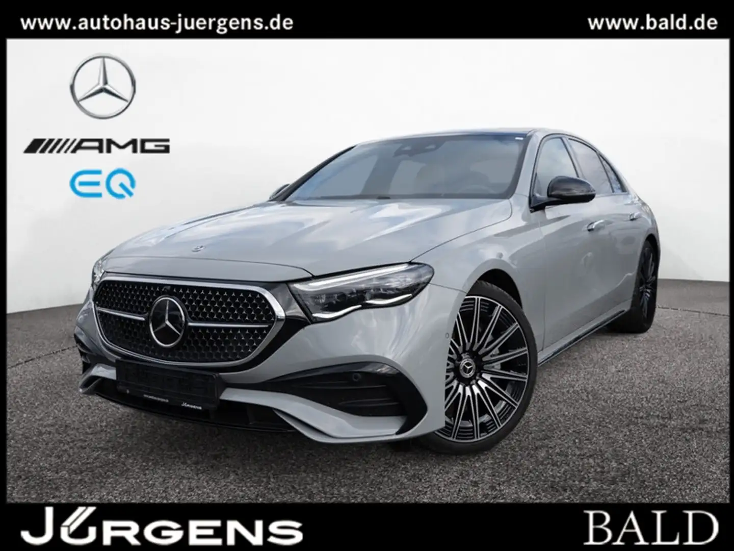 Mercedes-Benz E 200 Limousine AMG-Sport+Burm+Pano+Super+Distr Grau - 1