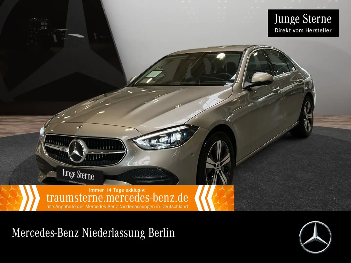 Mercedes-Benz C 300 e AVANTG+360+TOTW+KEYLESS+9G Argent - 1