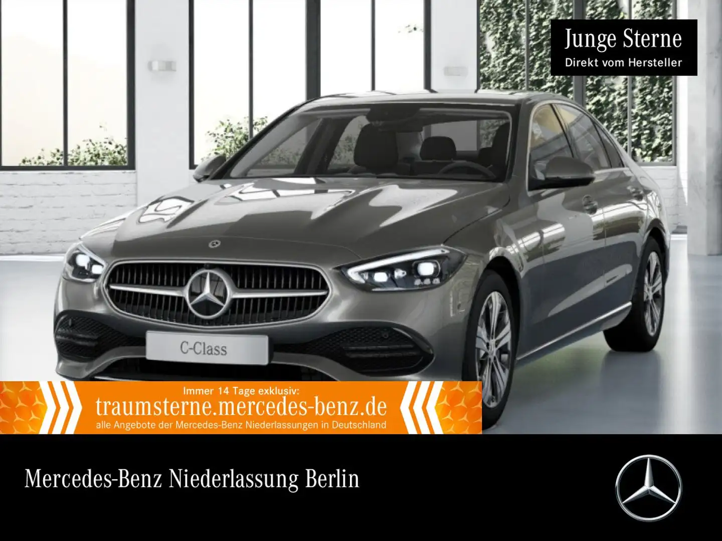 Mercedes-Benz C 300 e AVANTG+360+TOTW+KEYLESS+9G Silber - 1