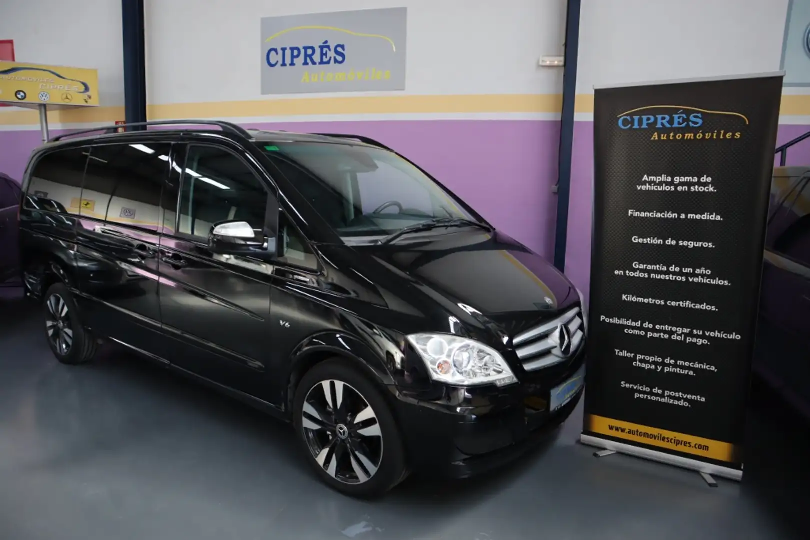 Mercedes-Benz Viano 3.0CDI Ambiente Largo Aut. Negro - 1