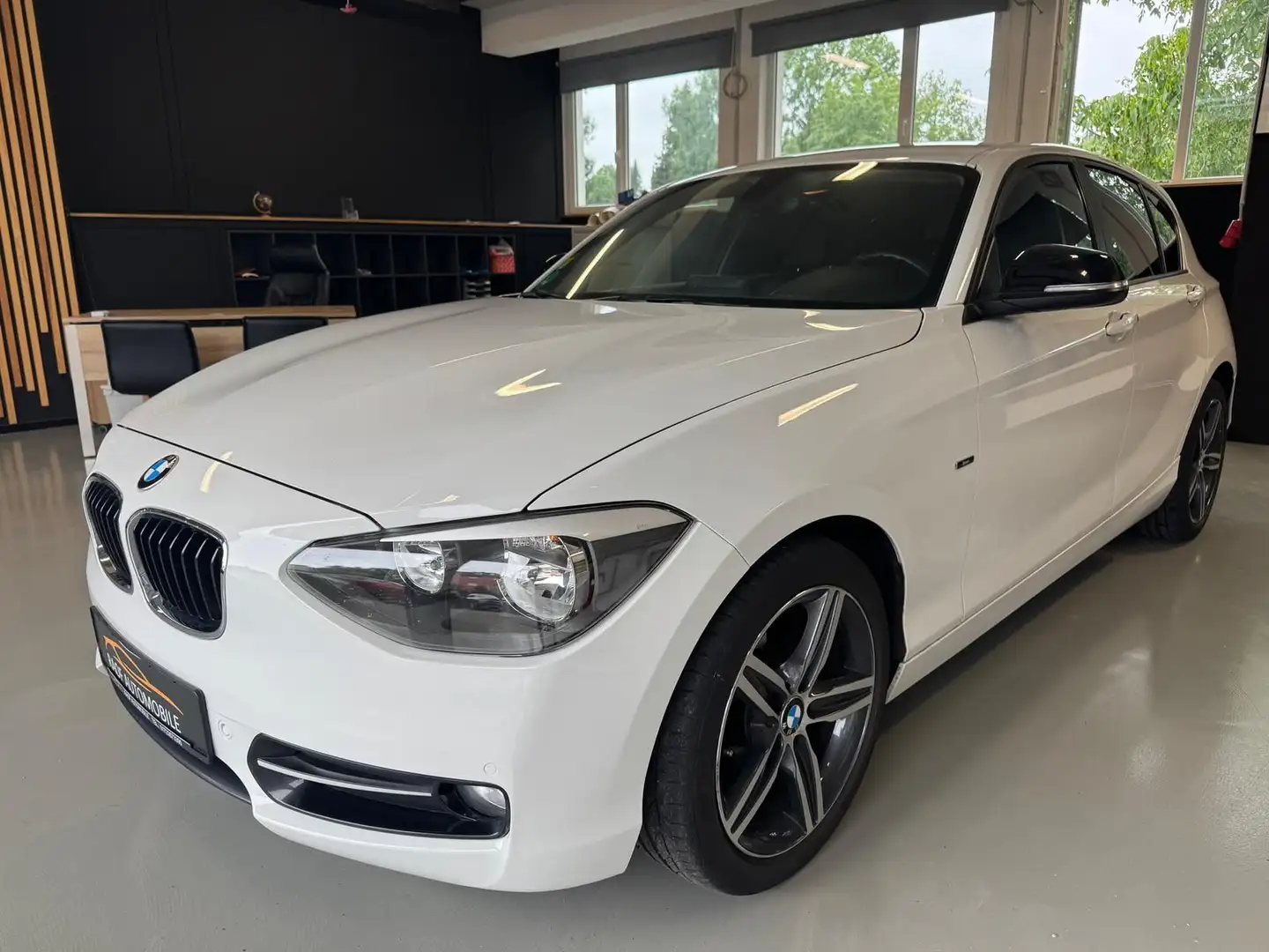 BMW 118 D 2.0 Turbodiesel 2HAND LEDER NAVI ALLU PDC Blanco - 1