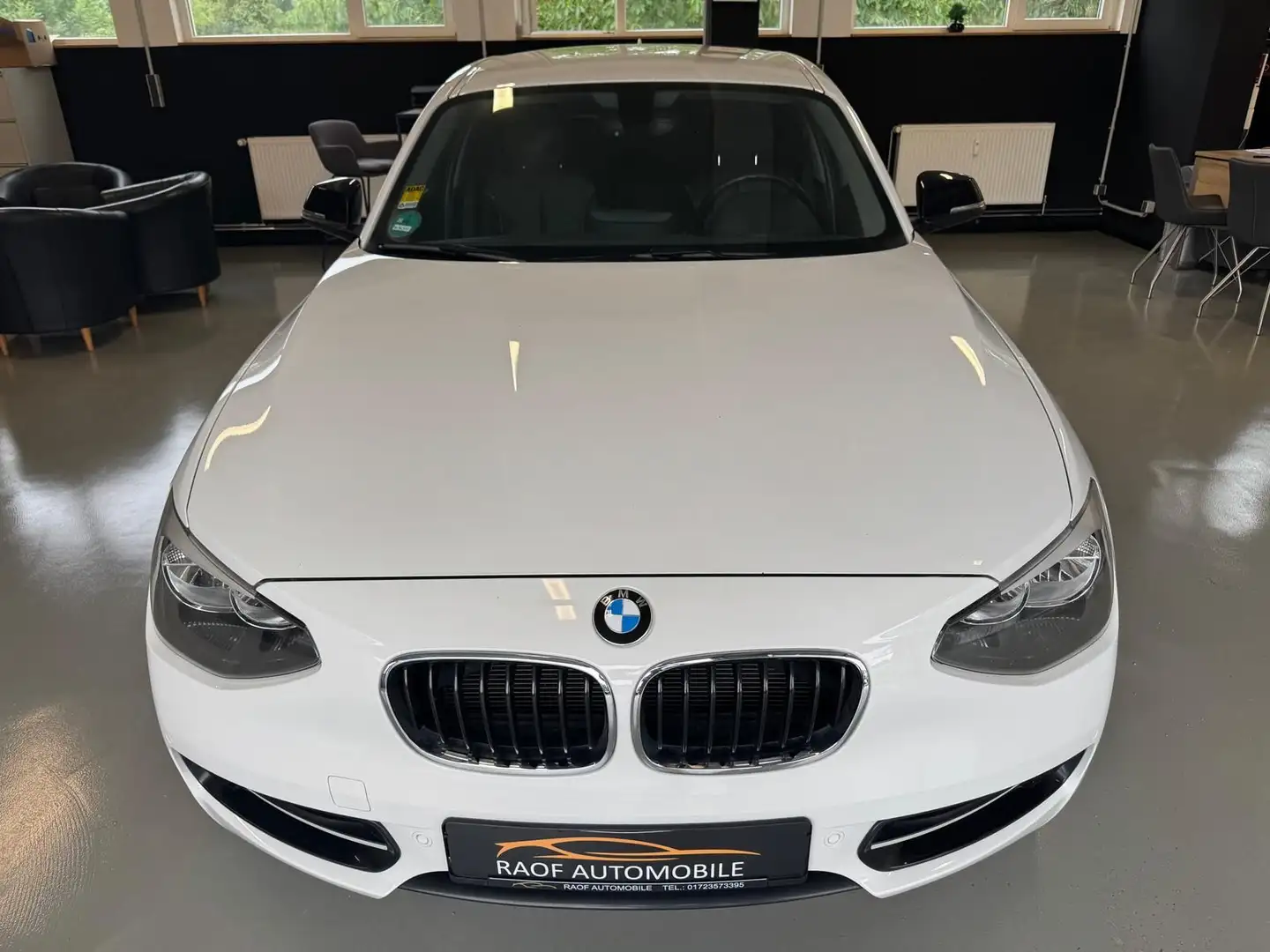BMW 118 D 2.0 Turbodiesel 2HAND LEDER NAVI ALLU PDC Blanco - 2