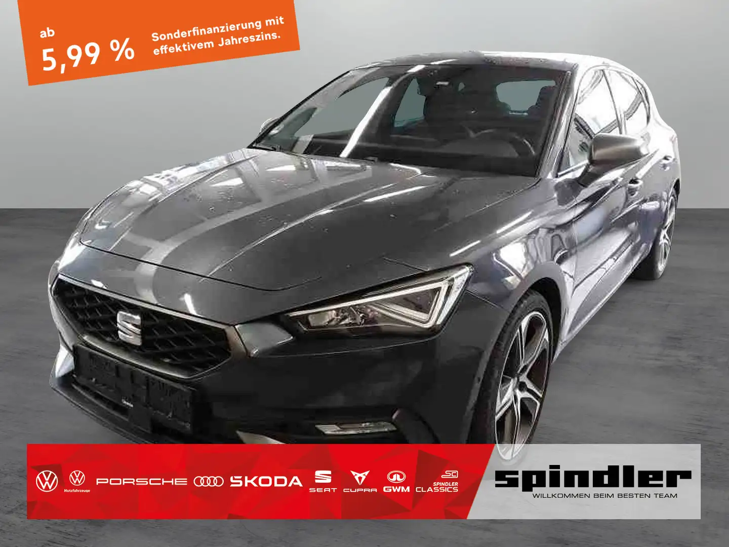 SEAT Leon FR 1.5 eTSI DSG / Pano, LED, ACC, Navi, AHK Grau - 1