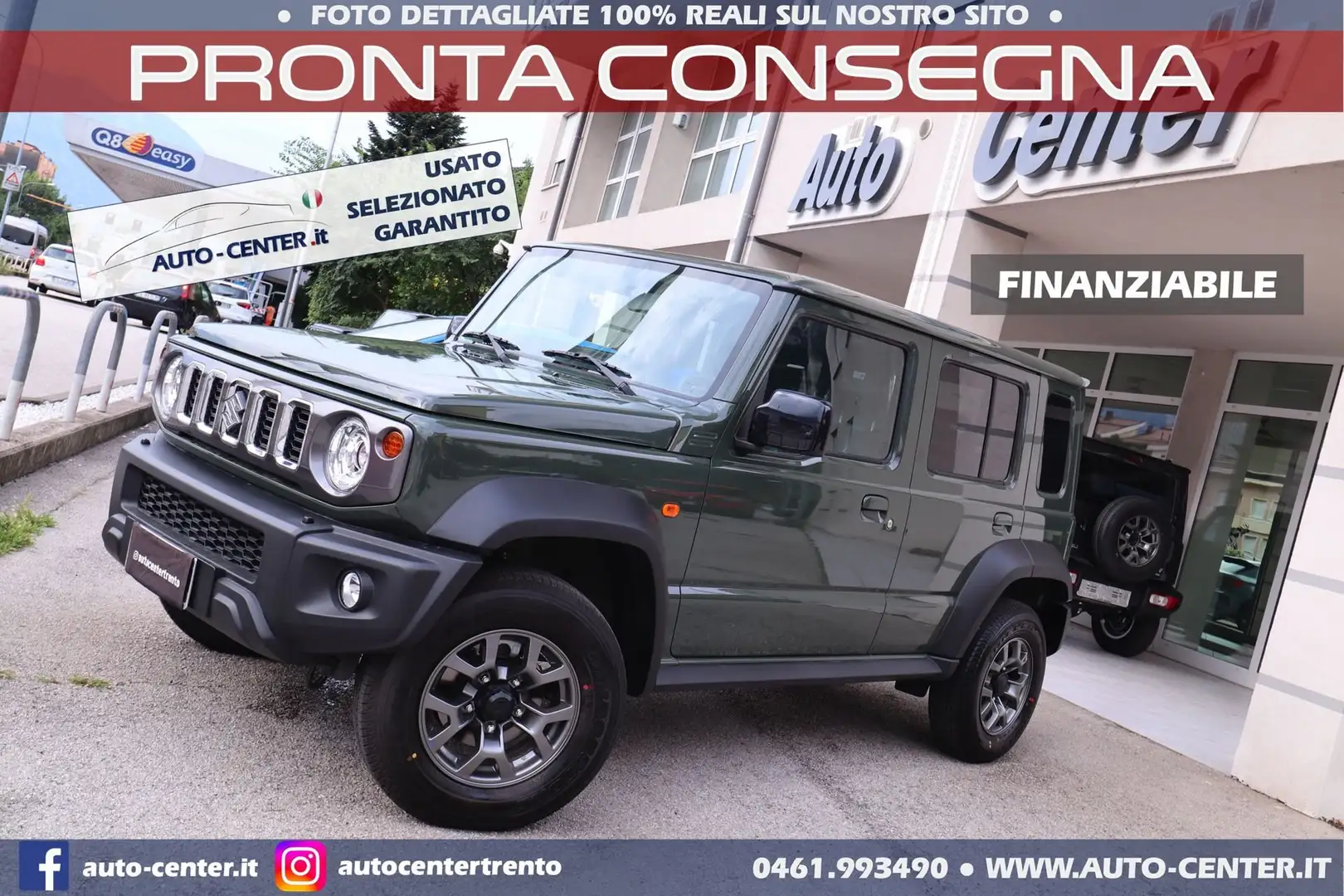 Suzuki Jimny 1.5 4X4 MANUALE GLX 5PORTE 4POSTI *GANCIO TRAINO Verde - 1