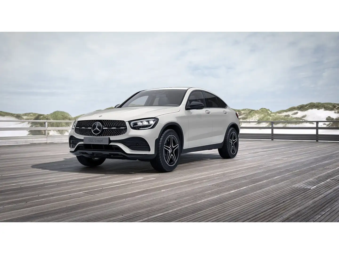 Mercedes-Benz GLC 400 GLC400d Cpé AMG Memo DISTRO Standh HUD KeyGo AHK Blanco - 2